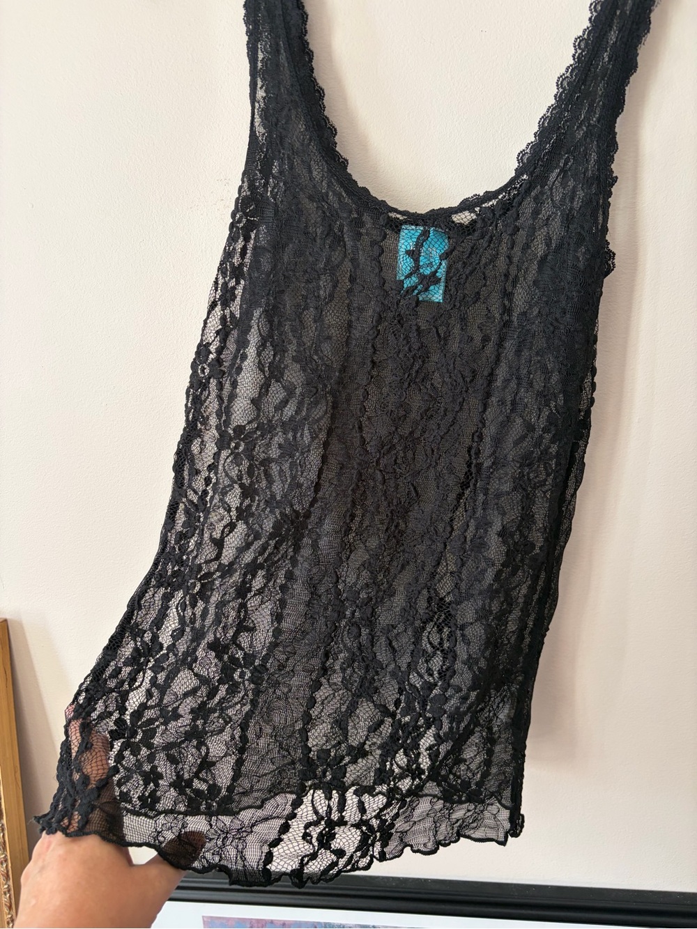 Black Lace Tank Top dentelle - Picture 5 of 9